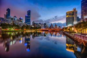 Sunrise Over The City of Melbourne