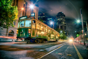 Waiting for the W Class Tram