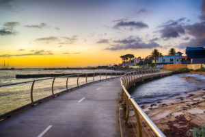 Brighton Beach & The Sky at Sunset