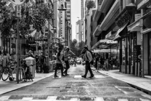 Crossing From Degraves Street