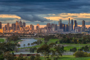 Last Splash of Sunshine on Melbourne