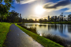 The Winter Afternoon Melbourne Sun