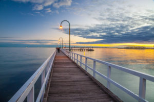 Looking Down Lagoon Pier
