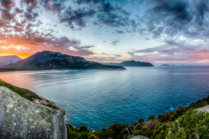 Panoramic Sunrise over Tidal River in Wilsons Prom