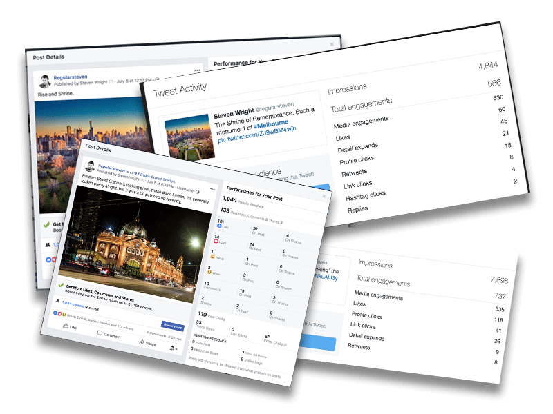 Social Media Reach. Instagram vs Twitter vs Facebook